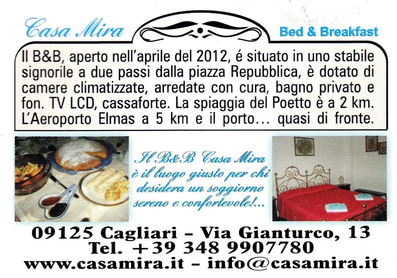 B&B Casa Mira Cagliari Bed & Breakfast